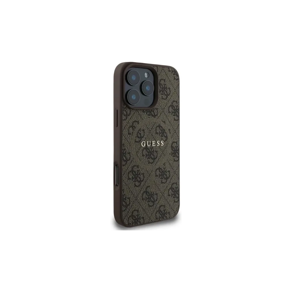 Hurtownia GSM - Etui Guess GUHMP16XG4GFRW Apple iPhone 16 Pro Max hardcase 4G Ring Classic Logo MagSafe brązowy - GUE3471 - {ean13} - Hurt