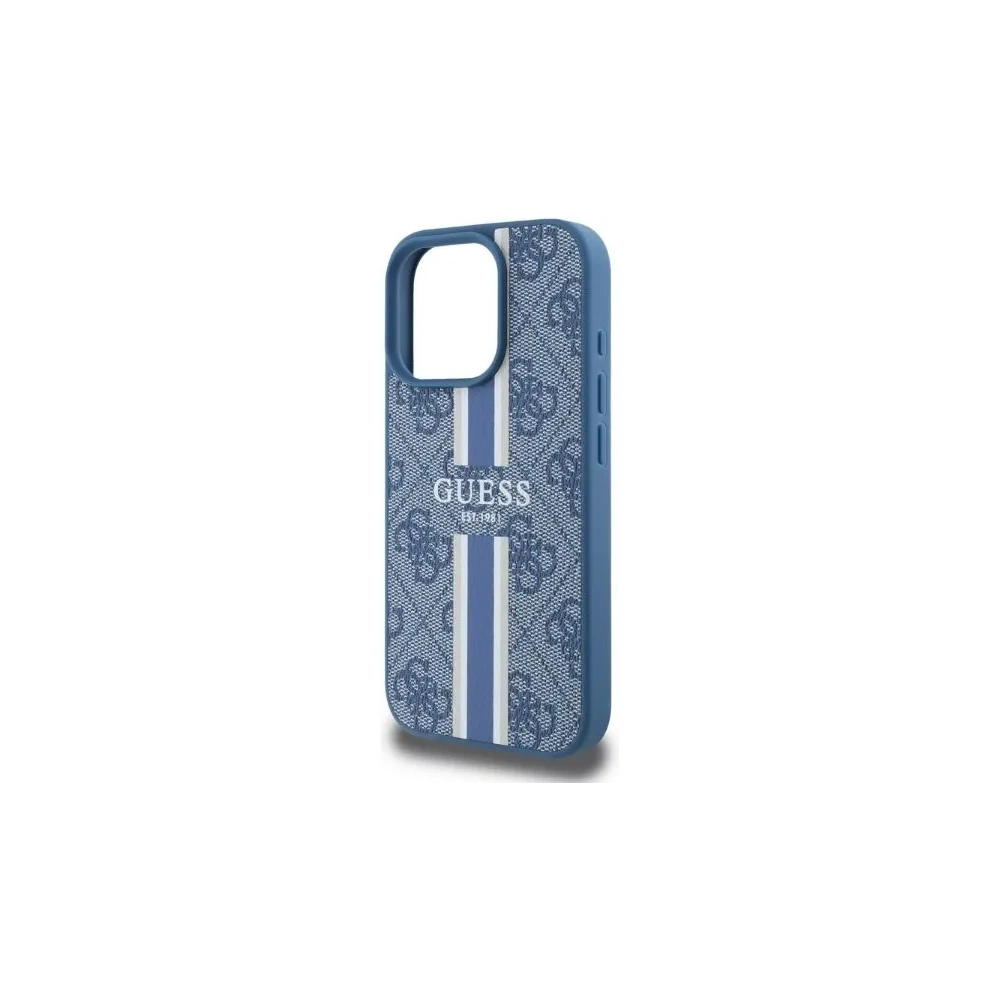 Hurtownia GSM - Etui Guess GUHMP16XP4RPSB Apple iPhone 16 Pro Max hardcase 4G Printed Stripes MagSafe albastru - GUE3472 - {ean13} - Hurt