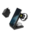 Hurtownia GSM - Set Crong Netzladegerät 2xUSB-C 35W + drahtloser GaN PD PowerSpot Pivot Stand 3in1 schwarz - CRG802 - {ean13} - Hurt