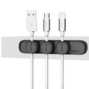 Hurtownia GSM - Organizer kabli Baseus Peas, magnetyczny (czarny) - BSU912BLK - {ean13} - Hurt
