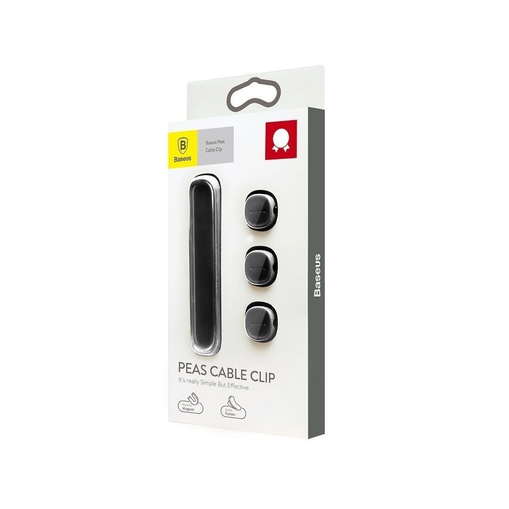 Wholesale Baseus Peas Cable Clip Black - BSU912BLK - {ean13} - Hurt