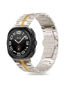 Pasek Tech-Protect Edelstahl Linie Samsung Galaxy Watch Ultra 47mm Titan/Orange - Galaxy Watch Ultra - Tech-Protect