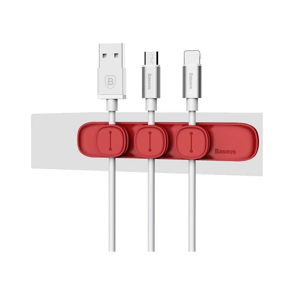 Wholesale Baseus Peas Cable Clip Red - BSU914RED - {ean13} - Hurt