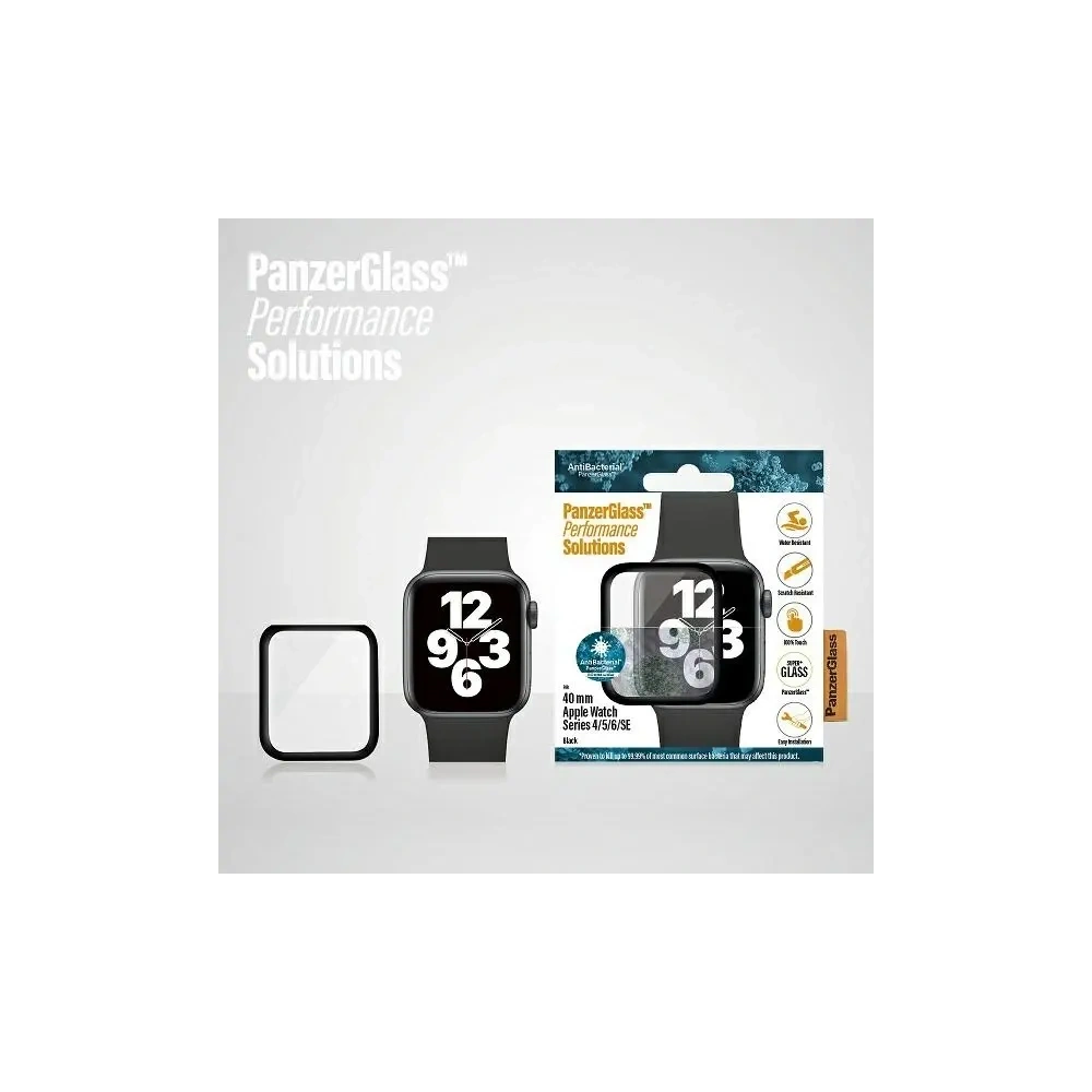 Wholesale Tempered glass PanzerGlass Curved Apple Watch 4/5/6/SE 40mm black - PZG696 - {ean13} - Hurt