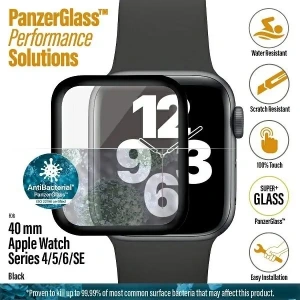 Hurtownia GSM - Sticlă securizată PanzerGlass Curved Apple Watch 4/5/6/SE 40mm negru - PZG696 - {ean13} - Hurt