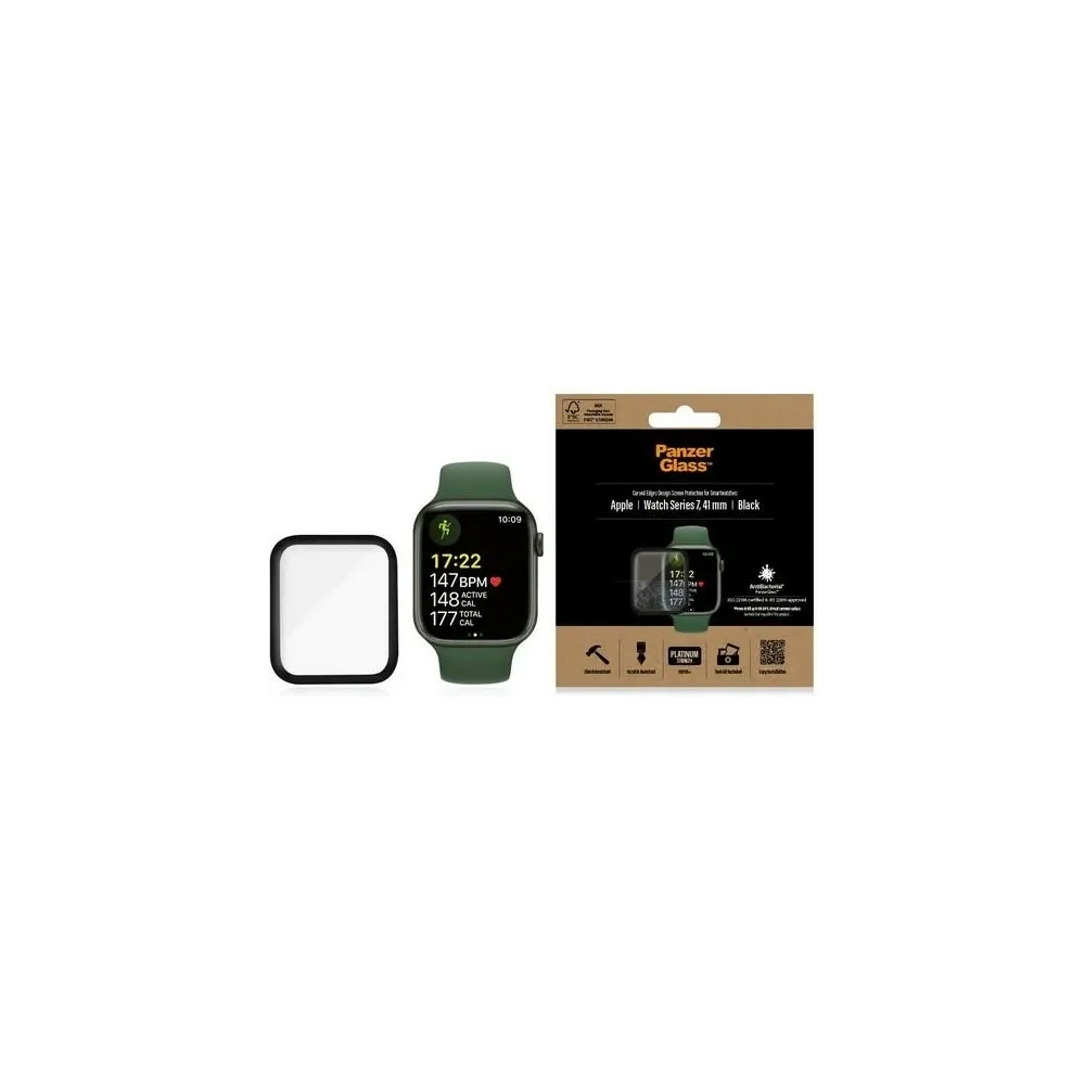 Hurtownia GSM - Gehärtetes Glas PanzerGlass Curved Apple Watch 7 41mm schwarz - PZG698 - {ean13} - Hurt