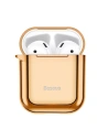 Wholesale Baseus Shining Hook Case For AirPods 1/2nd Generation Gold - BSU915GLD - {ean13} - Hurt