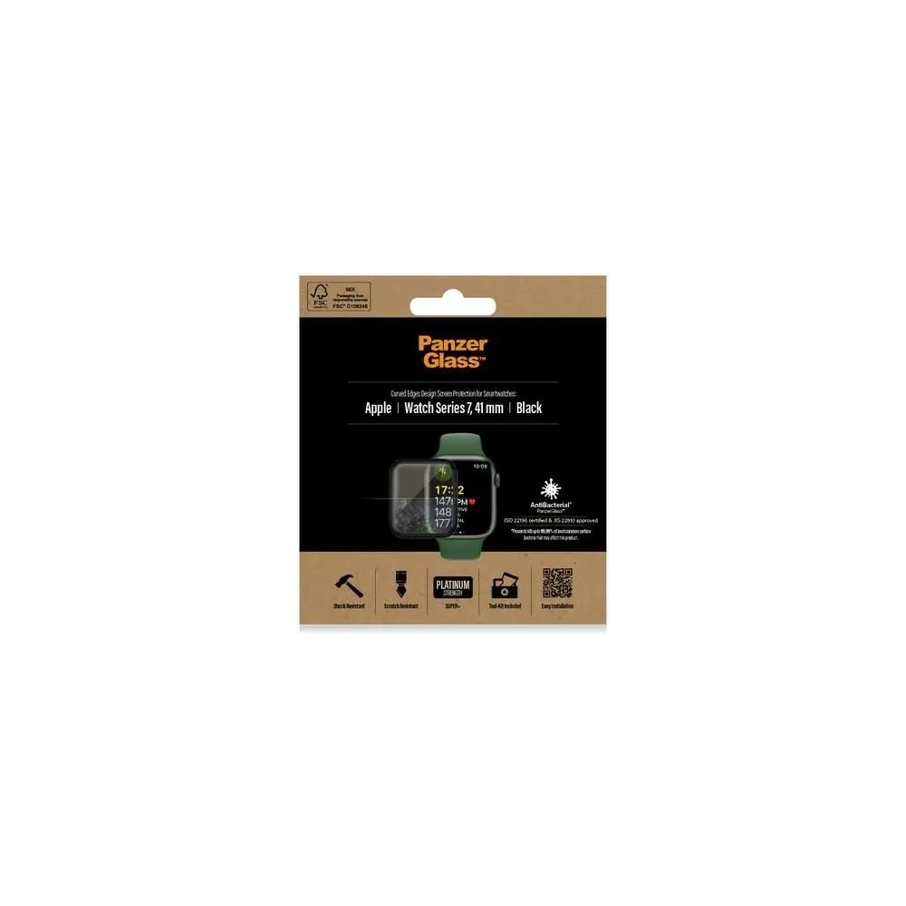 Hurtownia GSM - Gehärtetes Glas PanzerGlass Curved Apple Watch 7 41mm schwarz - PZG698 - {ean13} - Hurt