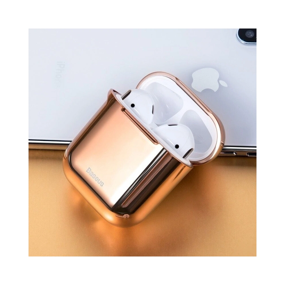 Hurtownia GSM - Etui Baseus Shining Hook Case pentru Apple AirPods (aurii) - BSU915GLD - {ean13} - Hurt