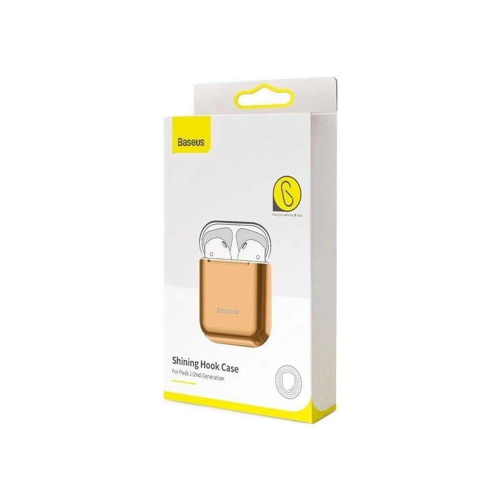 Hurtownia GSM - Etui Baseus Shining Hook Case pentru Apple AirPods (aurii) - BSU915GLD - {ean13} - Hurt