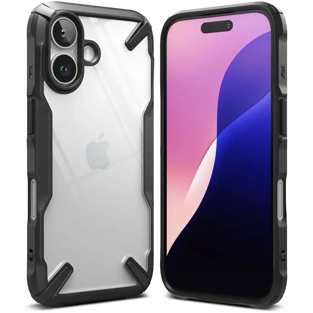 Hurtownia GSM - Etui Ringke Fusion-X Apple iPhone 16 Fekete - RGK2018 - {ean13} - Hurt