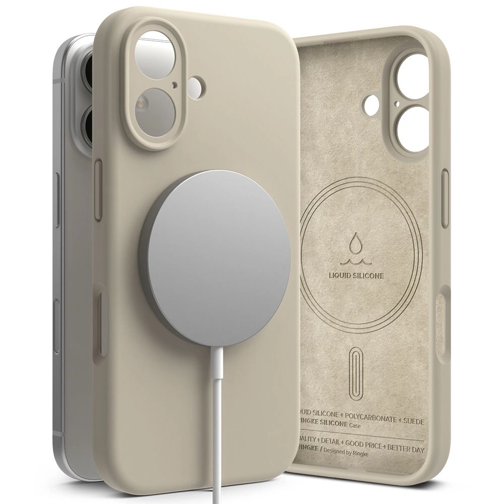 Hurtownia GSM - Ringke Silicon Magnetic MagSafe Apple iPhone 16 Stone - RGK2020 - {ean13} - Hurt