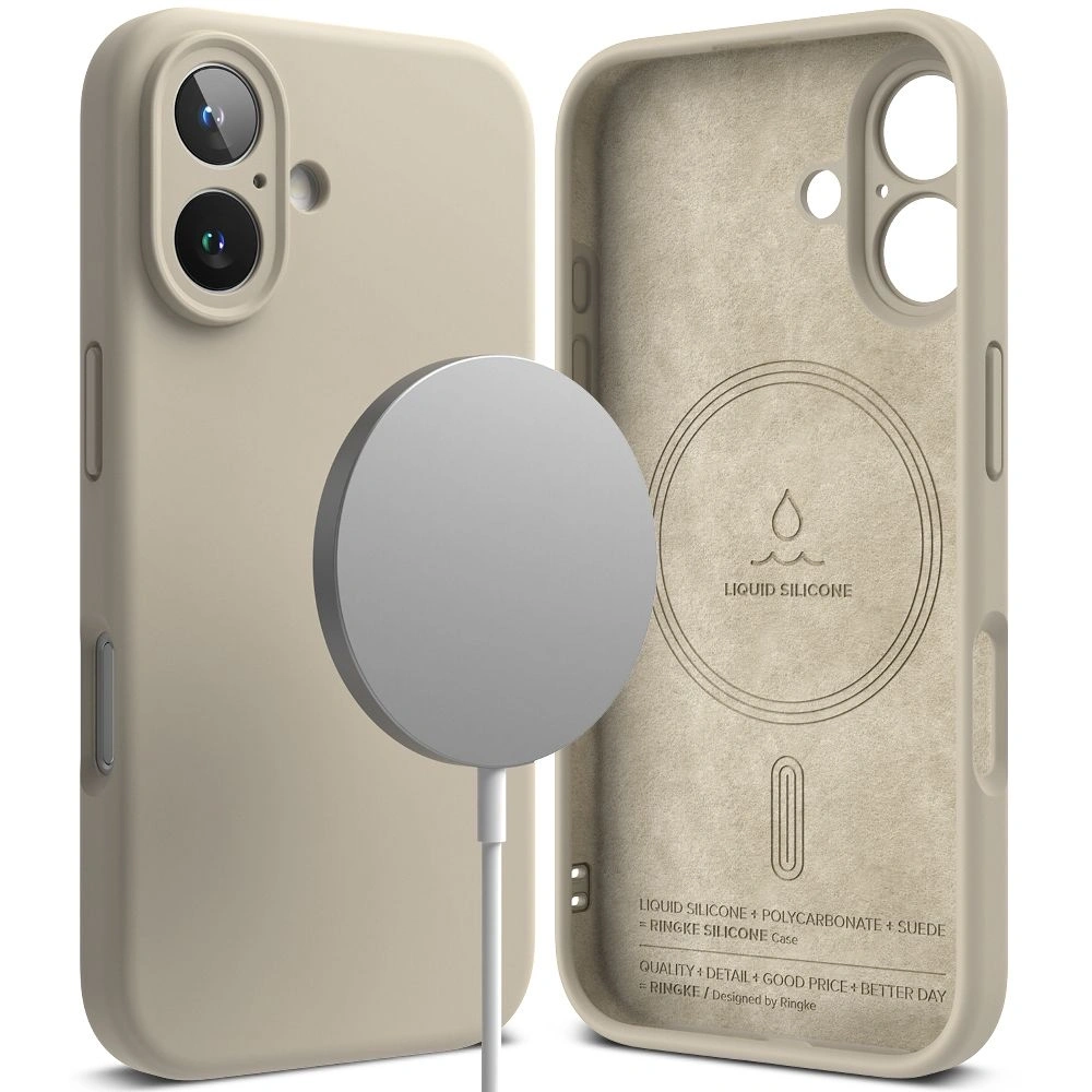 Hurtownia GSM - Etui Ringke szilikon Magnetic MagSafe Apple iPhone 16 Stone - RGK2020 - {ean13} - Hurt