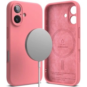 Hurtownia GSM - Ringke Silicone Magnetic MagSafe Apple iPhone 16 Roz - RGK2023 - {ean13} - Hurt