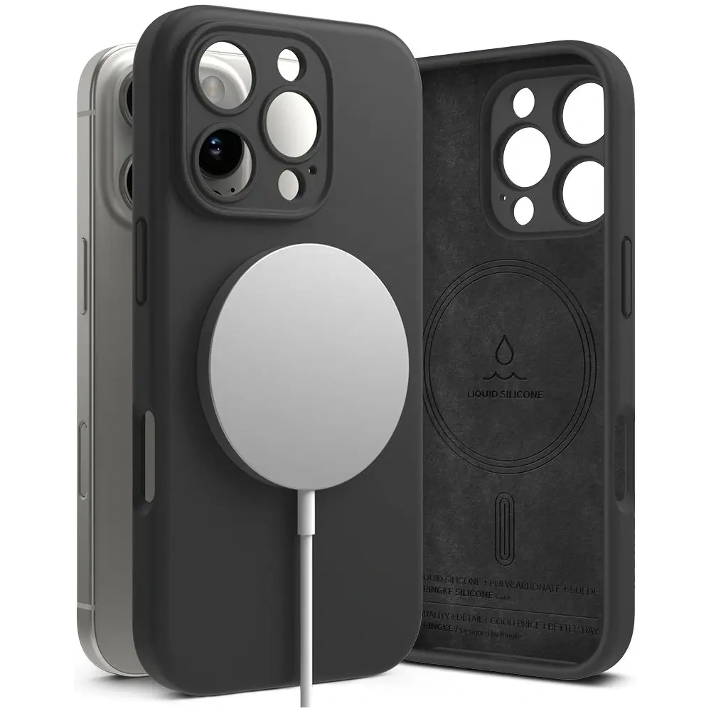 Hurtownia GSM - Ringke Silicone Magnetic MagSafe Apple iPhone 16 Pro Negru - RGK2026 - {ean13} - Hurt