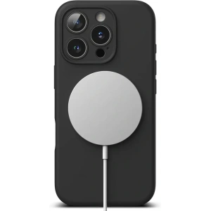 Etui Ringke Silicone Magnetic MagSafe Apple iPhone 16 Pro Černé - iPhone 16 Pro - Ringke