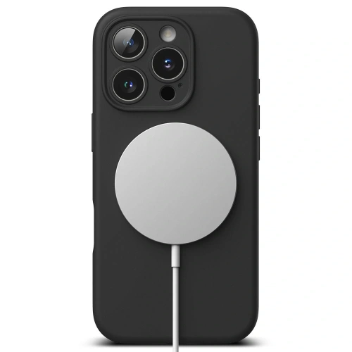 Etui Ringke Silicone Magnetic MagSafe Apple iPhone 16 Pro Black - iPhone 16 Pro - Ringke