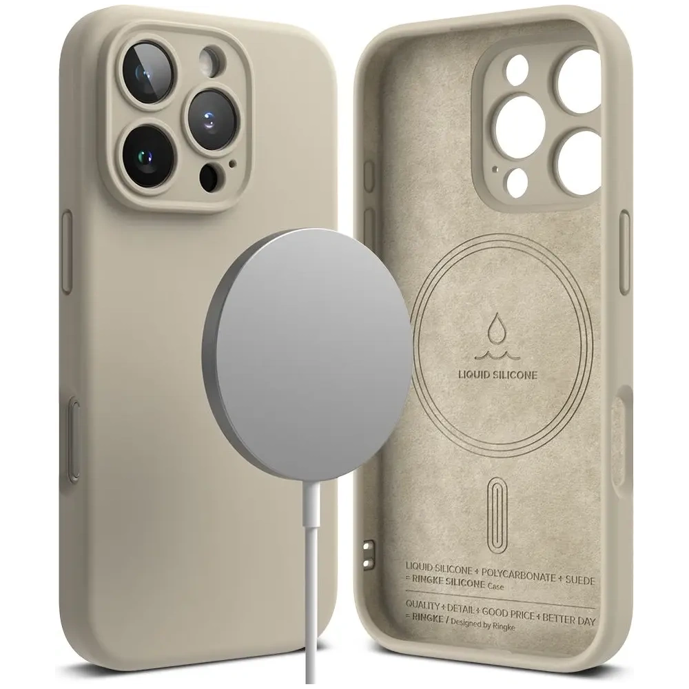 Hurtownia GSM - Ringke Silicone Magnetic MagSafe Apple iPhone 16 Pro Stone - RGK2027 - {ean13} - Hurt