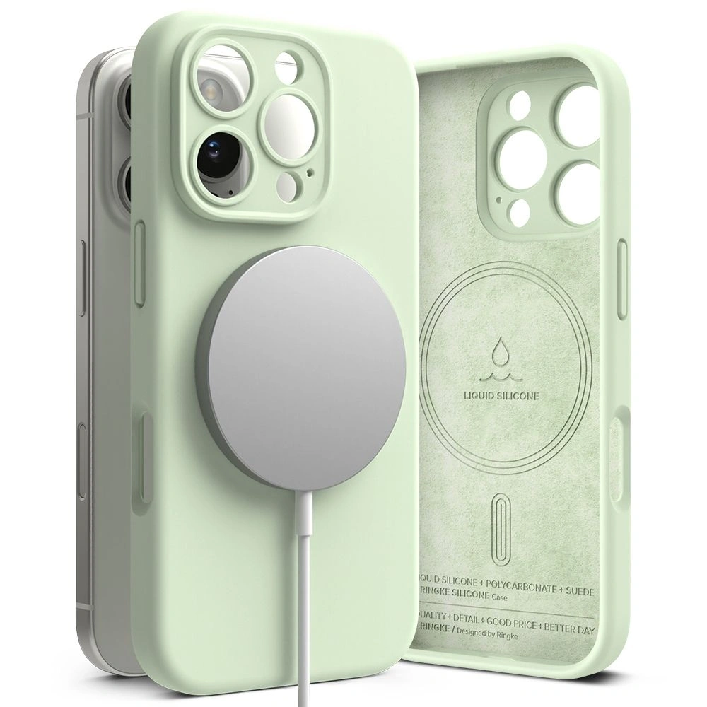 Hurtownia GSM - Ringke Silicone Magnetic MagSafe Apple iPhone 16 Pro Soft Mint - RGK2029 - {ean13} - Hurt