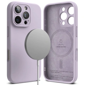 Hurtownia GSM - Ringke Silicone Magnetic MagSafe Apple iPhone 16 Pro Light Purple - RGK2030 - {ean13} - Hurt