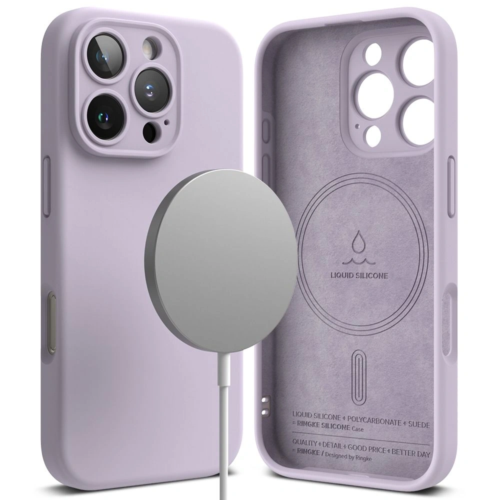 Hurtownia GSM - Etui Ringke Silicone Magnetic MagSafe Apple iPhone 16 Pro Light Purple - RGK2030 - {ean13} - Hurt