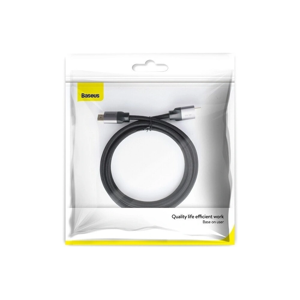 Hurtownia GSM - Kabel HDMI 2.0 Baseus Enjoyment Series, 4K, 3D, 2m (szary) - BSU916GRY - {ean13} - Hurt
