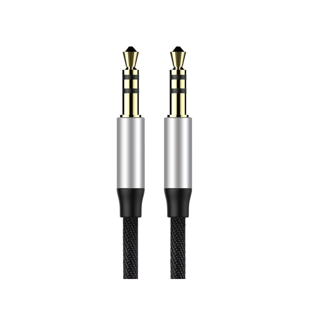Hurtownia GSM - Kabel audio mini jack 3,5mm AUX Baseus Yiven 1,5m (czarno-srebrny) - BSU919BLKSLV - {ean13} - Hurt