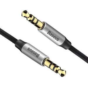 Hurtownia GSM - Kabel audio mini jack 3,5mm AUX Baseus Yiven 1,5m (czarno-srebrny) - BSU919BLKSLV - {ean13} - Hurt