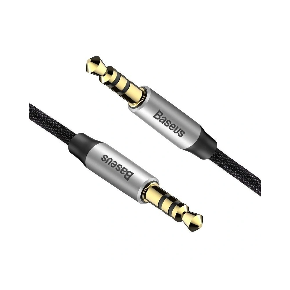 Hurtownia GSM - Kabel audio mini jack 3,5mm AUX Baseus Yiven 1,5m (czarno-srebrny) - BSU919BLKSLV - {ean13} - Hurt