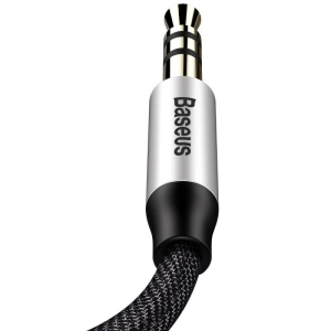 Hurtownia GSM - Kabel audio mini jack 3,5mm AUX Baseus Yiven 1,5m (czarno-srebrny) - BSU919BLKSLV - {ean13} - Hurt