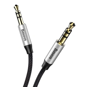 Hurtownia GSM - Kabel audio mini jack 3,5mm AUX Baseus Yiven 1,5m (czarno-srebrny) - BSU919BLKSLV - {ean13} - Hurt