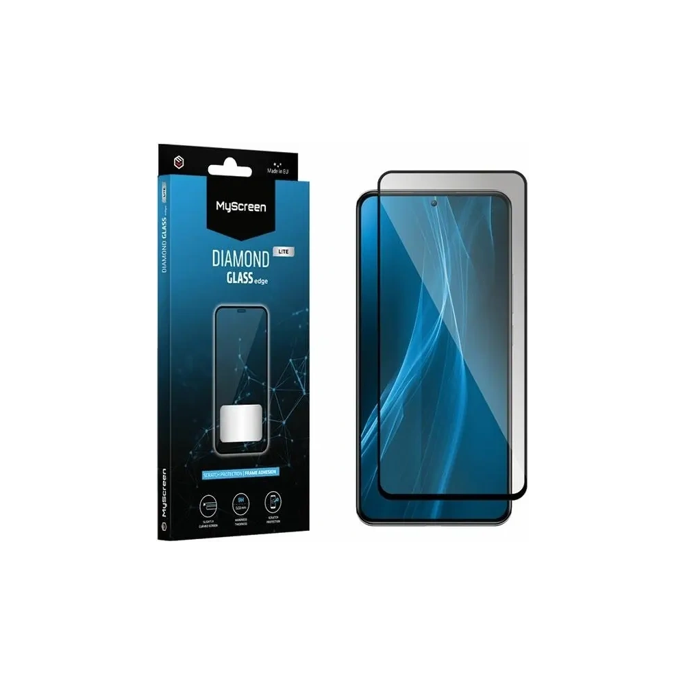 Wholesale Tempered Glass MyScreen Diamond Glass Edge Full Glue Xiaomi Redmi Note 12s black - MSRN605 - {ean13} - Hurt