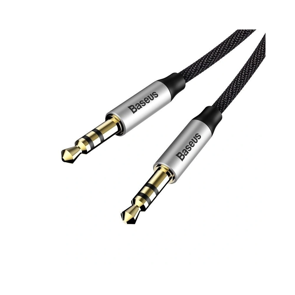 Hurtownia GSM - Kabel audio mini jack 3,5mm AUX Baseus Yiven 1,5m (czarno-srebrny) - BSU919BLKSLV - {ean13} - Hurt