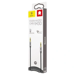 Hurtownia GSM - Kabel audio mini jack 3,5mm AUX Baseus Yiven 1,5m (czarno-srebrny) - BSU919BLKSLV - {ean13} - Hurt