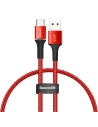 Baseus halo data cable USB For Micro 3A 0.25m Red