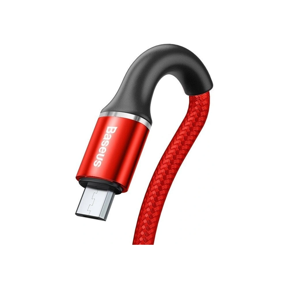 Wholesale Baseus halo data cable USB For Micro 3A 0.25m Red - BSU920RED - {ean13} - Hurt