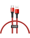 Kabel USB-C z podświetleniem LED Baseus Halo 0,25m 3A (czerwony)
