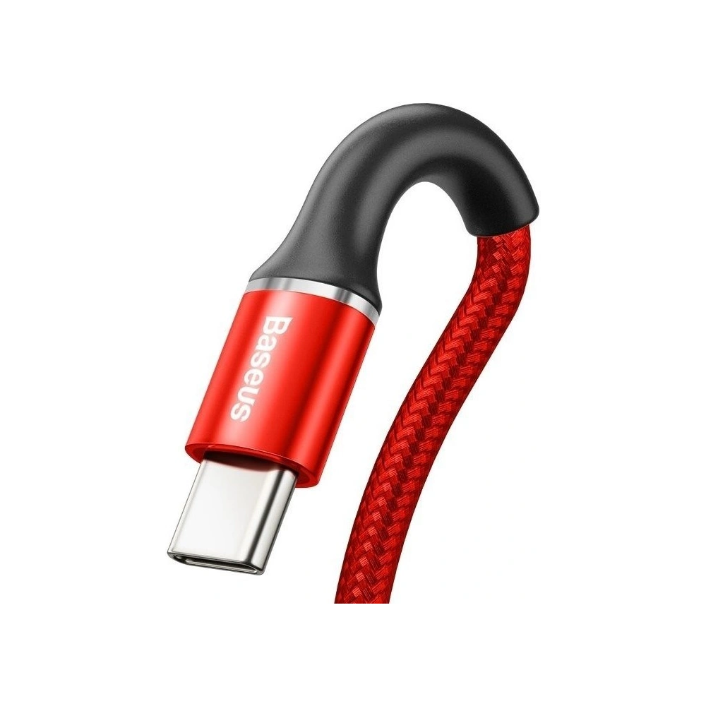 Hurtownia GSM - Kabel USB-C z podświetleniem LED Baseus Halo 0,25m 3A (czerwony) - BSU921RED - {ean13} - Hurt