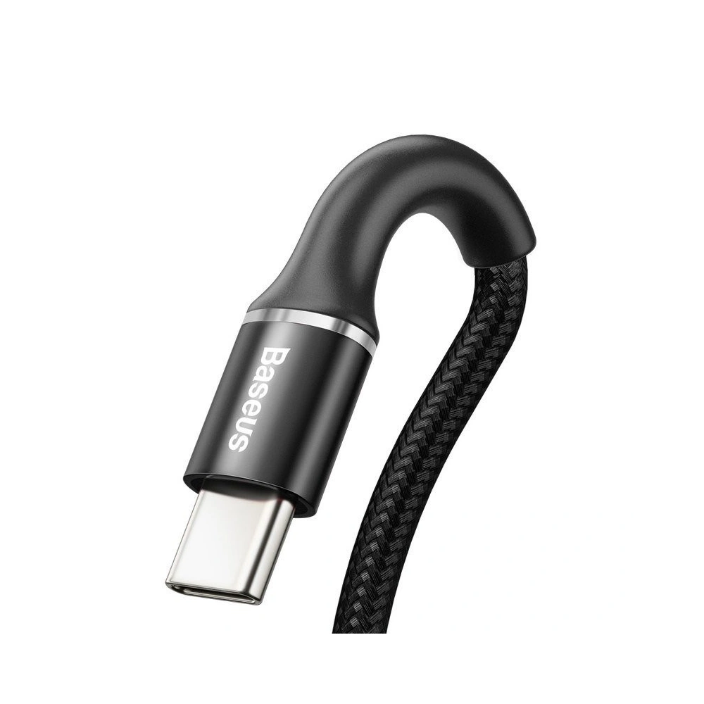 Hurtownia GSM - Kabel USB-C z podświetleniem LED Baseus Halo do Huawei SuperCharge, 5A, 0,5m, 40W (czarny) - BSU922BLK - {ean13} - Hurt