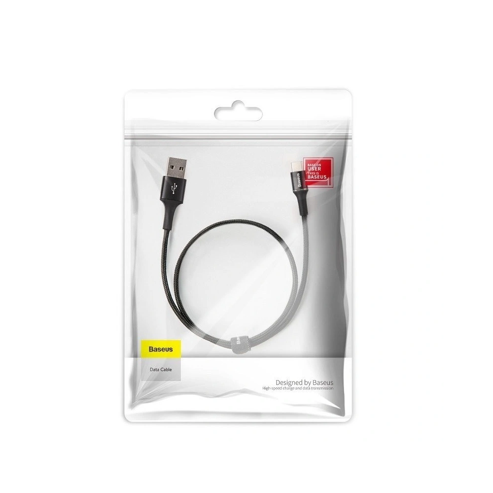 Wholesale Baseus halo data HW flash charge cable USB For Type-C 40W 0.5m Black - BSU922BLK - {ean13} - Hurt