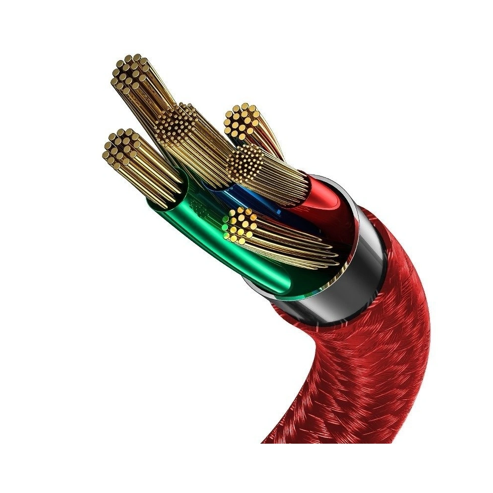 Wholesale Baseus halo data HW flash charge cable USB For Type-C 40W 0.5m Red - BSU923RED - {ean13} - Hurt