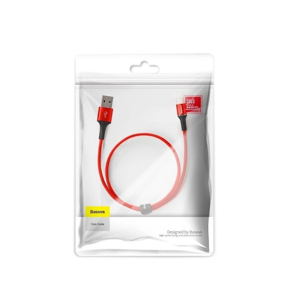 Hurtownia GSM - Kabel USB-C z podświetleniem LED Baseus Halo do Huawei SuperCharge, 5A, 0,5m, 40W (czerwony) - BSU923RED - {ean13} - Hurt