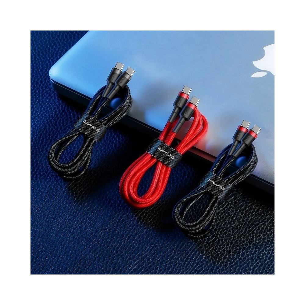 Hurtownia GSM - Kabel USB-C PD Baseus Cafule PD 2.0 QC 3.0 60W 2m (czerwony) - BSU926RED - {ean13} - Hurt
