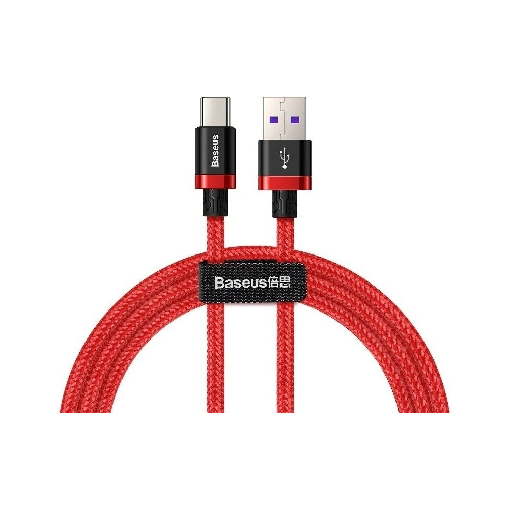 Wholesale Baseus Purple Gold Red HW flash charge cable USB For Type-C 40W 1m Red - BSU933RED - {ean13} - Hurt