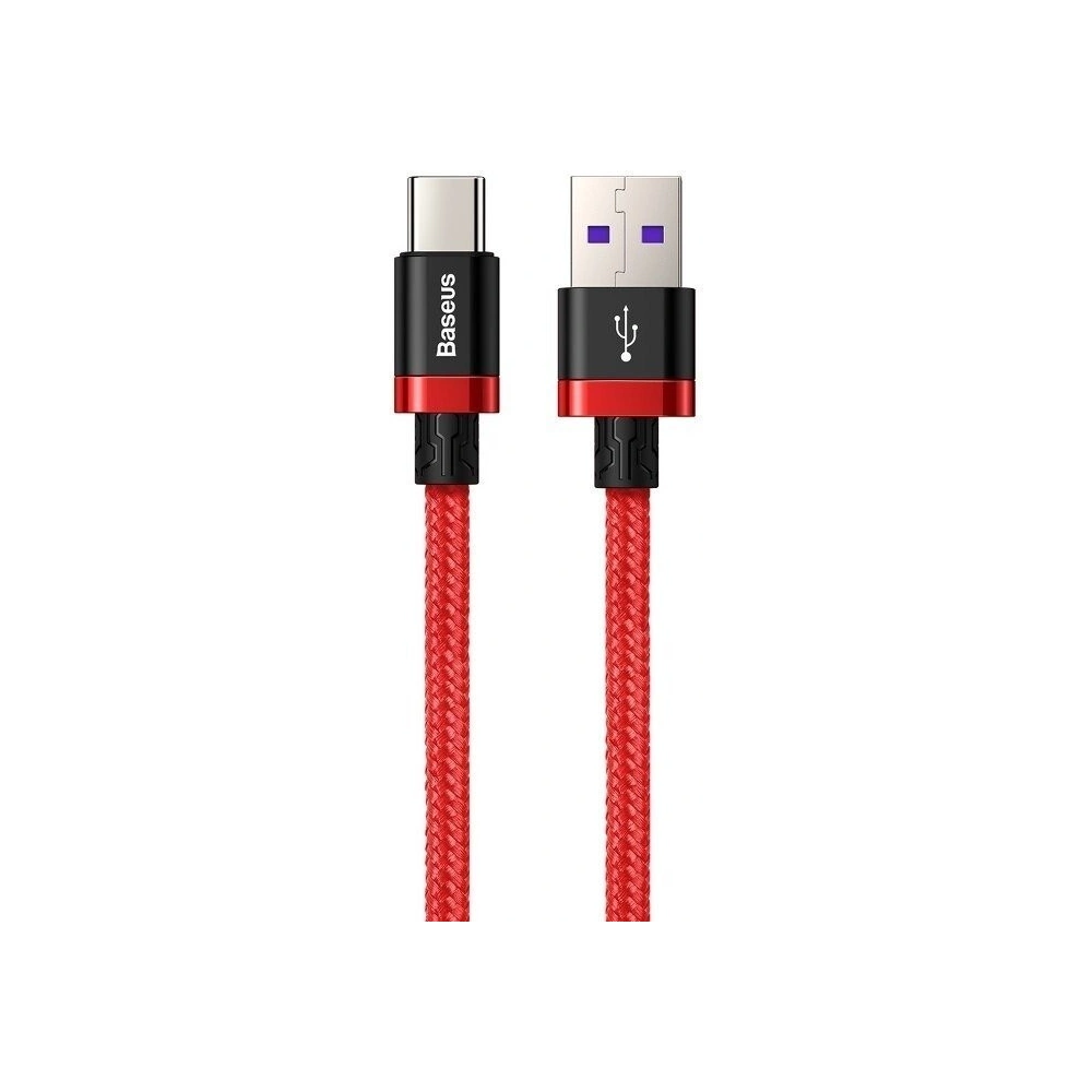 Wholesale Baseus Purple Gold Red HW flash charge cable USB For Type-C 40W 1m Red - BSU933RED - {ean13} - Hurt