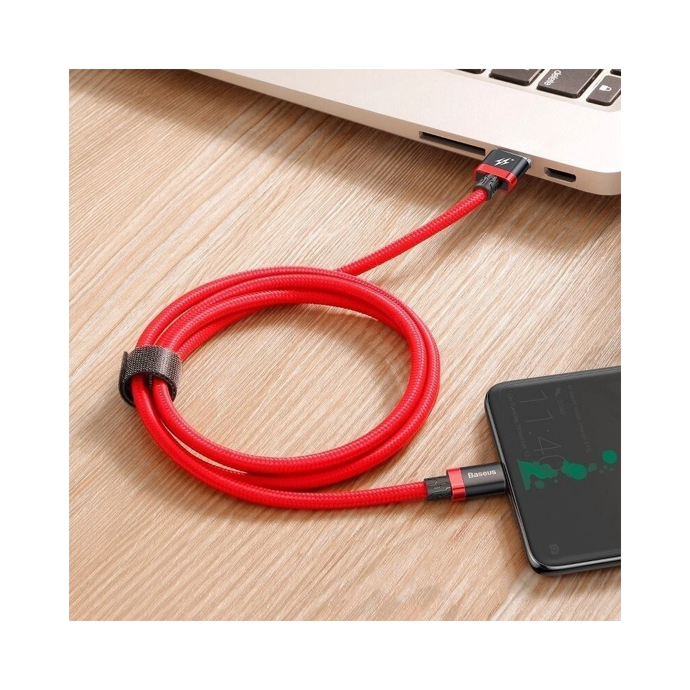 Wholesale Baseus Purple Gold Red HW flash charge cable USB For Type-C 40W 1m Red - BSU933RED - {ean13} - Hurt