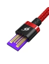 Hurtownia GSM - Kabel USB-C Baseus Purple Gold Red, Huawei SuperCharge, 5A, 1m, 40W (roșu) - BSU933RED - {ean13} - Hurt