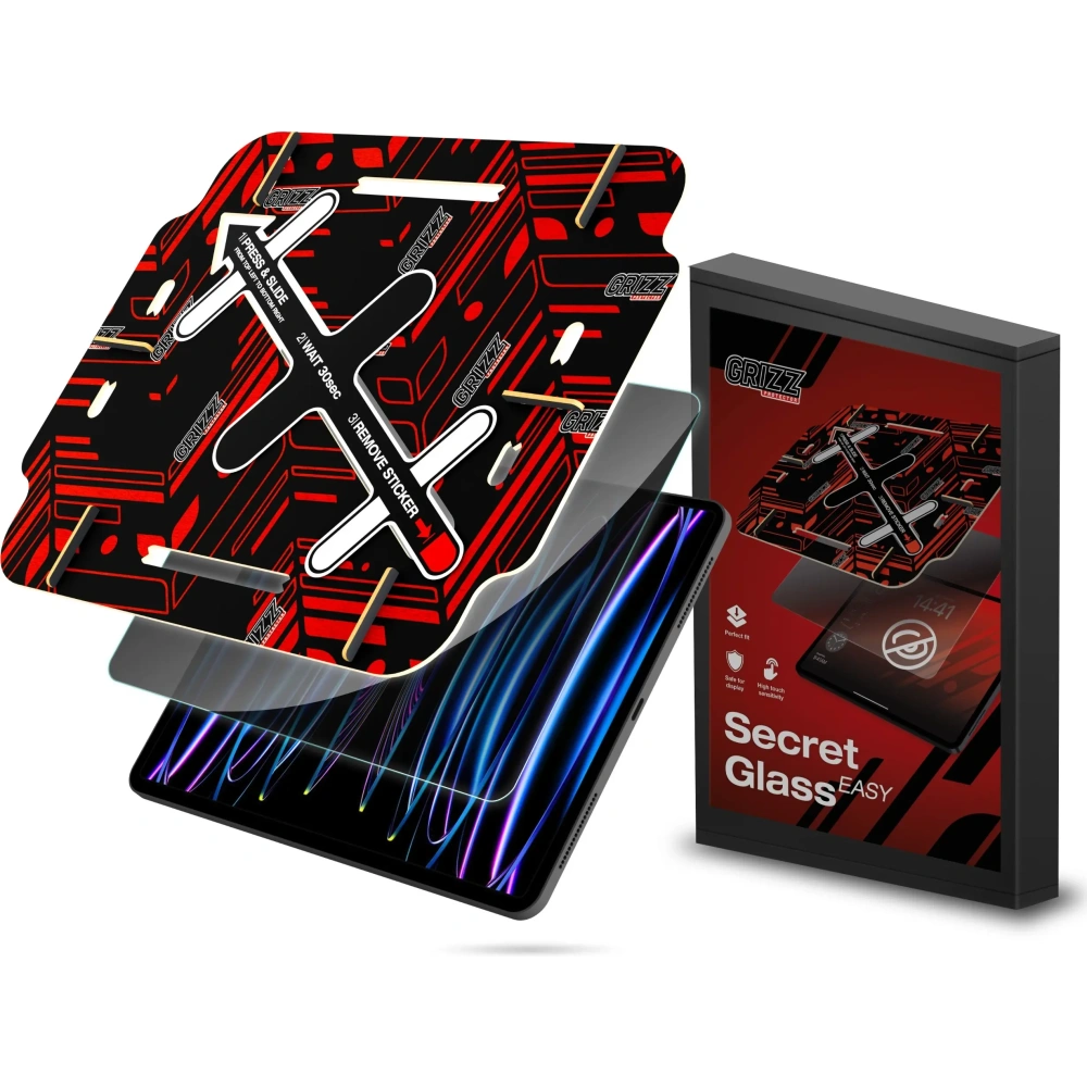 Szkło prywatyzujące GrizzGlass SecretGlass Easy do Apple iPad Pro 6th 12,9" - iPad Pro 12.9" 2022 (6. generacji) - GrizzGlass