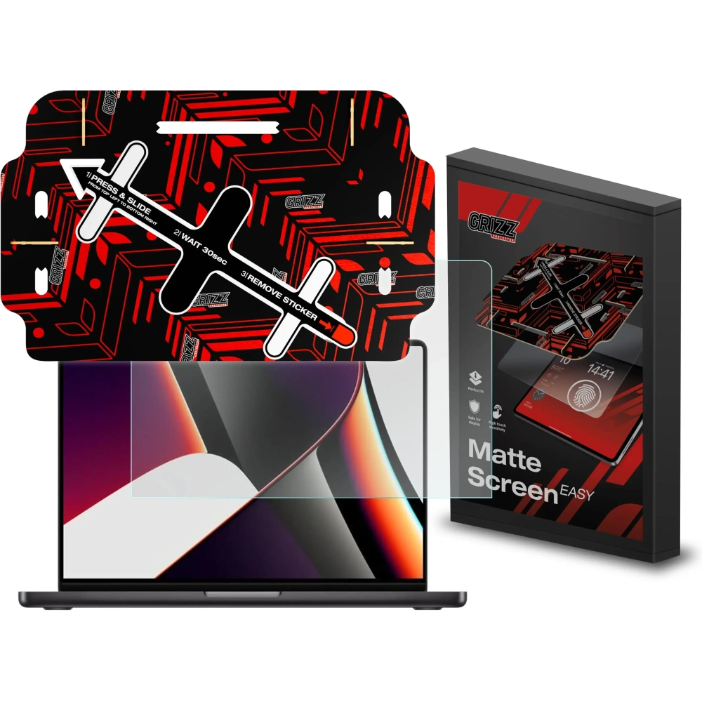 Hurtownia GSM - Matt fólia GrizzGlass MatteScreen Easy Apple MacBook Pro 14" 2021-hez - GRZ11069 - {ean13} - Hurt