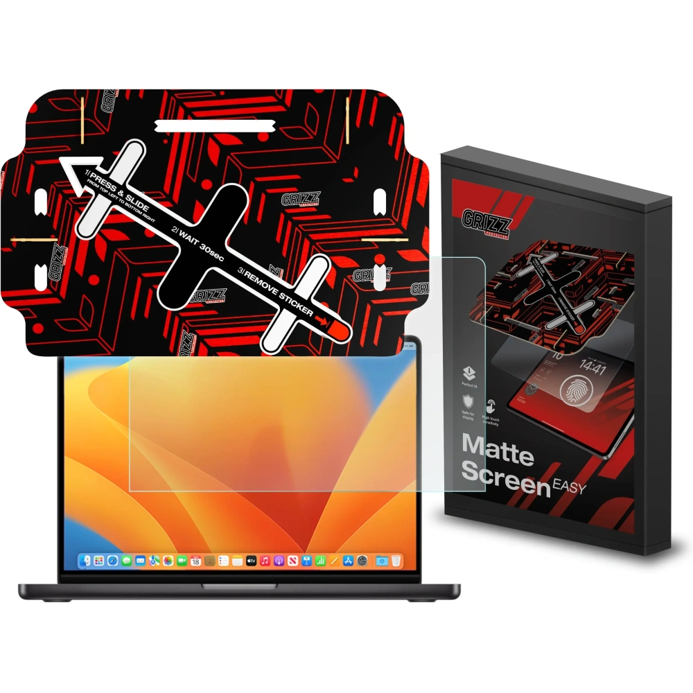 Hurtownia GSM - Folie mată GrizzGlass MatteScreen Easy pentru Apple MacBook Pro 14" 2023 - GRZ11070 - {ean13} - Hurt